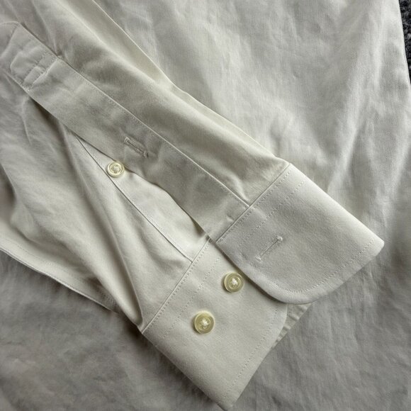 Brooks Brothers 16.5 4/5 Non-Iron Button-Down White Cotton Slim Shirt Mens Adult - Picture 11 of 16